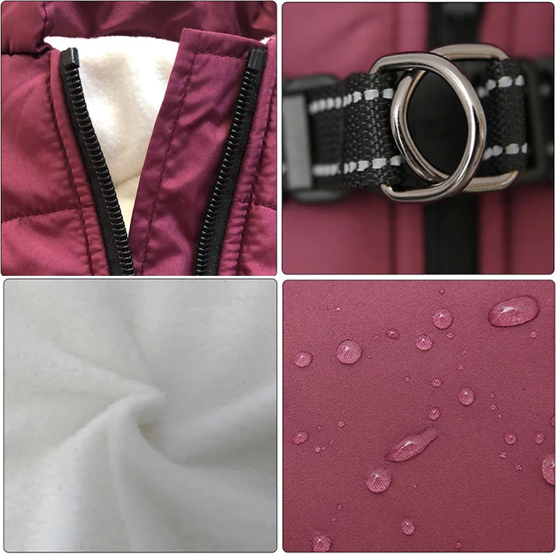 Waterproof Canvas Jacket with Built-in Harness