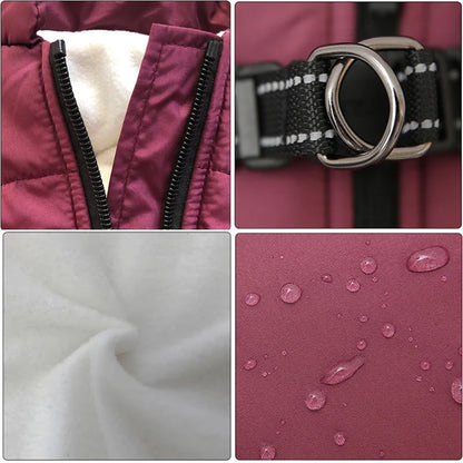 Waterproof Canvas Jacket with Built-in Harness