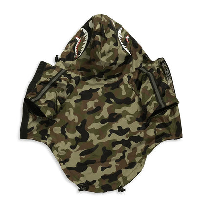 Dog Face Windbreaker Hoodie