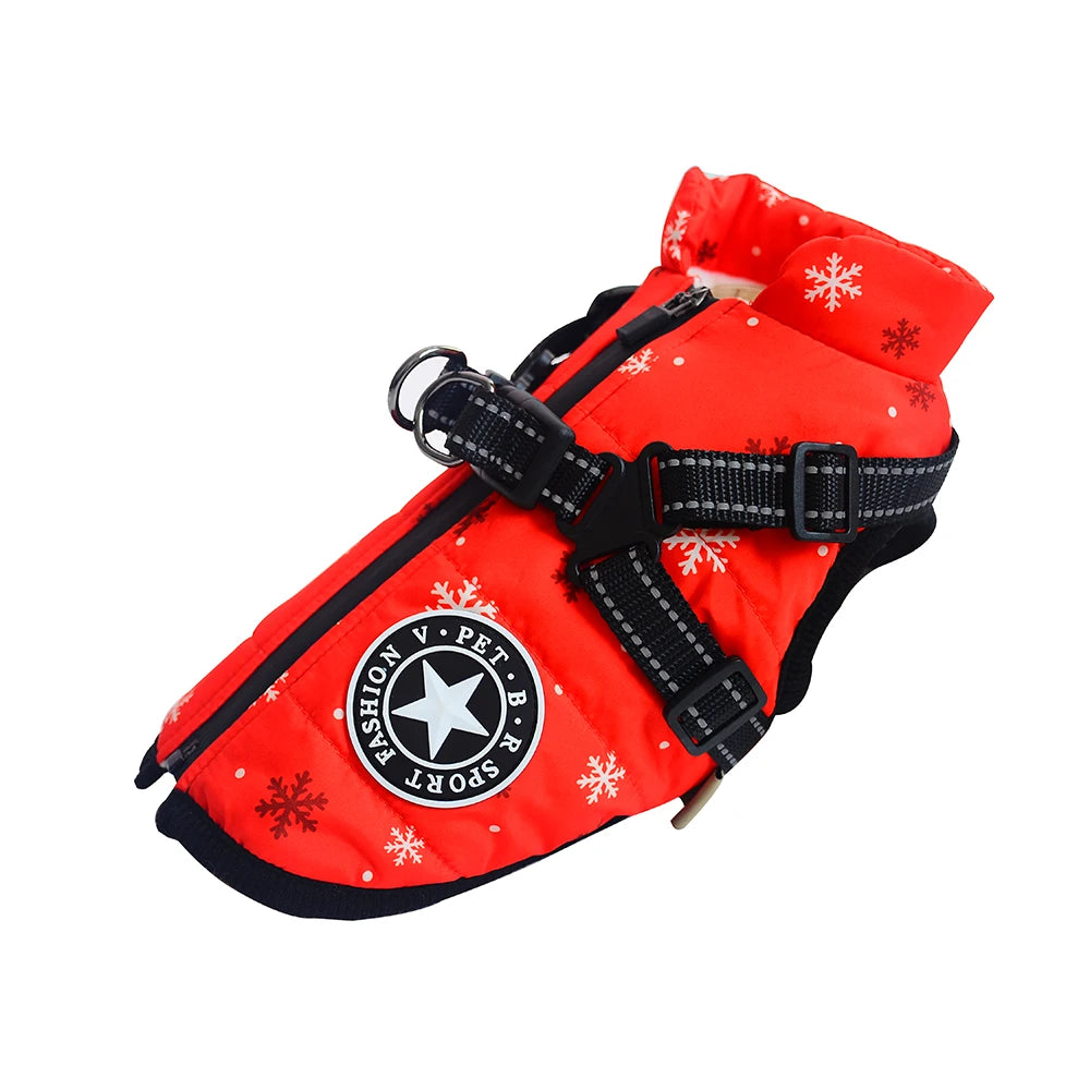 Waterproof Canvas Jacket with Built-in Harness