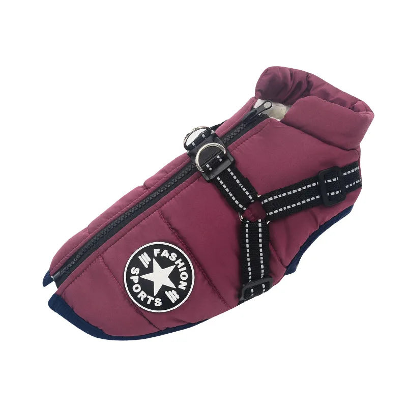 Waterproof Canvas Jacket with Built-in Harness